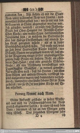 Pavang kömmt nach Rom