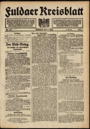 Ausgabe vom Mittwoch, den 09. Mai 1917.