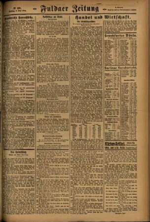 Zweite Ausgabe vom Freitag, den 09. Mai 1924.