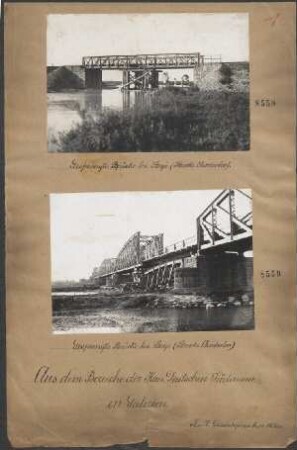 Gesprengte Brücke bei Stryie (Strecke Chodorów)
