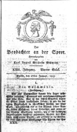 4. Stueck, 27. Januar 1823