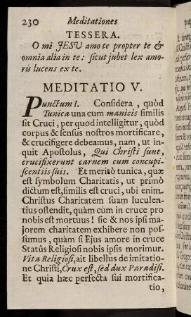 230-245, Meditatio V. - Meditati VI.