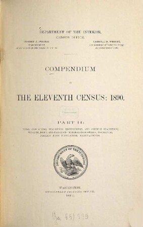 Compendium of the ... census. 11,2. 1890 (1894)