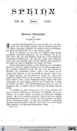 Heft 1 Januar 1890