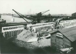 Erweiterung des Dortmund-Ems-Kanals bei Datteln, Deutschland, 1934