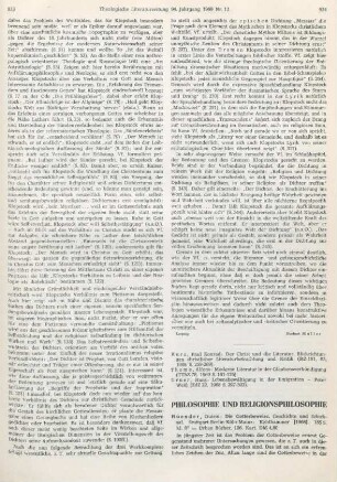 934-935 [Rezension] Huonder, Quirin, Die Gottesbeweise