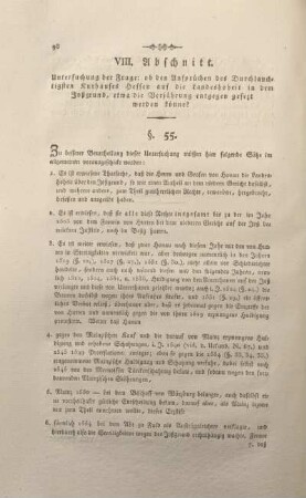 VIII. Abschnitt.