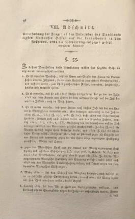 VIII. Abschnitt.