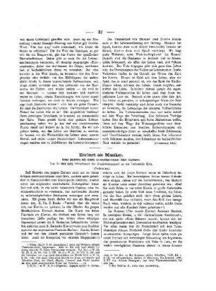 Herbart als Musiker : neue Beiträge mit einem unveröffentlichen Brief Herbarts ; (Fortsetzung)