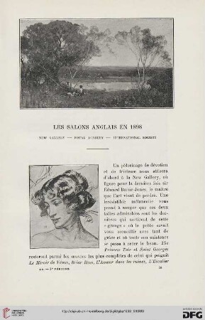3. Pér. 20.1898: Les salons anglais en 1898 : New Gallery - Royal Academy - International Society