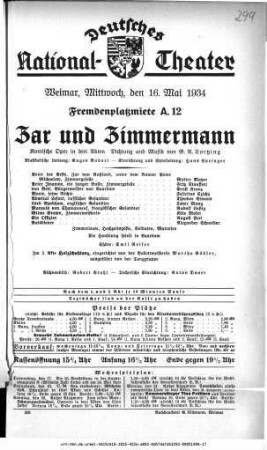 Zar und Zimmermann