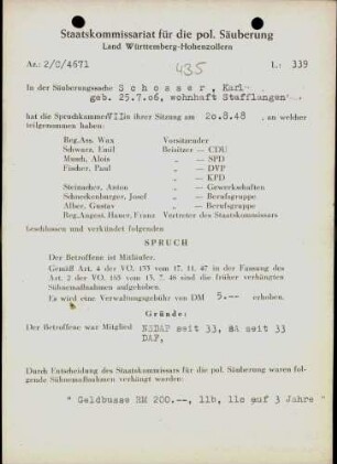 Schosser, Karl