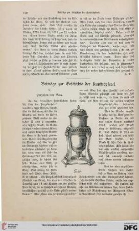 Beiträge zur Geschichte der Kunsttöpferei, [5]: Porzellan von Gera