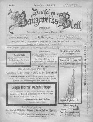 47. Jahrgang. No. 19.