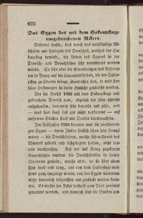 Das Eggen des mit dem Hakenpfluge umgebrochenen Ackers