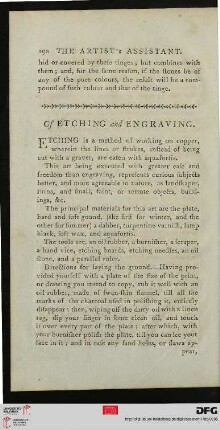 Of etching and engraving
