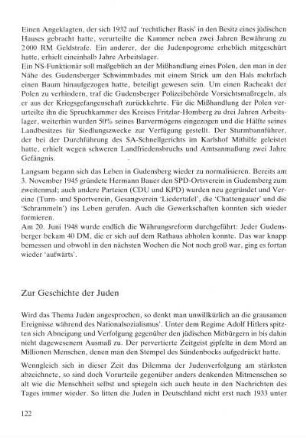 Zur Geschichte der Juden