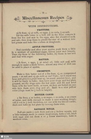 Miscellaneous Recipes