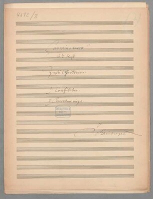 Carmina sacra (3. Heft) WoO 7 - BSB Mus.ms. 4672-3 : Zwei Offertorien (Nr. 5 u. 6)