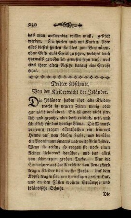 Dritter Abschnitt. Von der Kleidertracht der Isländer.