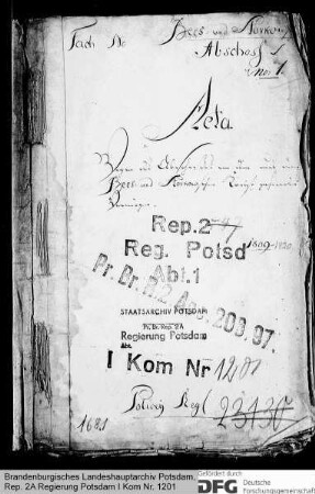 Abschoss von dem aus dem Kreis Beeskow-Storkow gehenden Vermögen