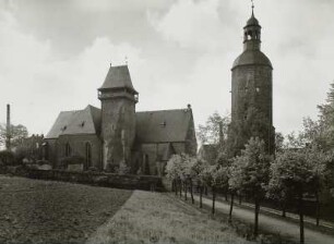Geyer, Stadtkirche Sankt Laurentius und Wachturm