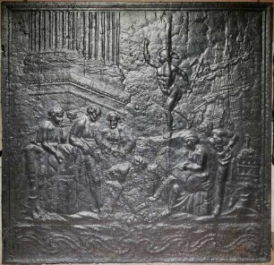 Takenplatte, Mercur, Allegorie des Handels