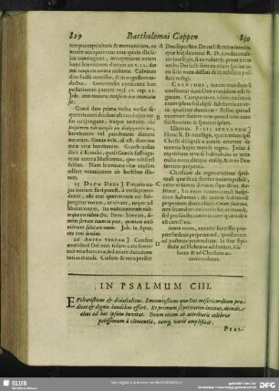 In Psalmum CIII.[i.e. CII.] Psalmus CIII.[i.e. CII.]