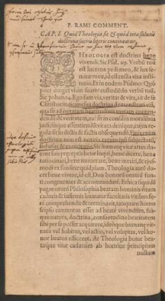 Cap. 1. Quid Theologia sit ...