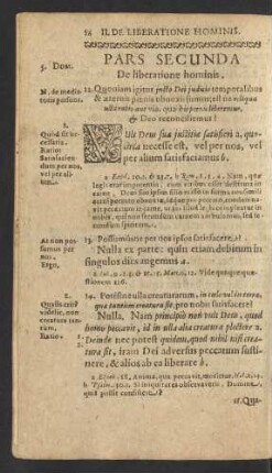 Pars Secunda De liberatione hominis. = Der ander Theil Von des Menschen Erlösung.