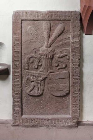 Grabstein des Jakob von Sorgenloch genannt Gensfleisch der Ältere