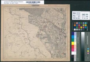 [Topographische Karte 1 : 80.000 von Rheinland und Westfalen-Generalstabskarte -]. Geldern. 19. LF 23°30' B 51°30'. Aufgenommen vom Königl. Preuss. Generalstab 1843, 44. Grav. v. Ch. Francke 1846. Nachträge 1868.