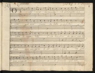 Occhi miei che faceste; S, bc; HWV 146