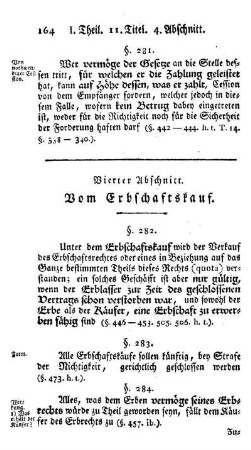 Vierter Abschnitt. Vom Erbschaftskauf.