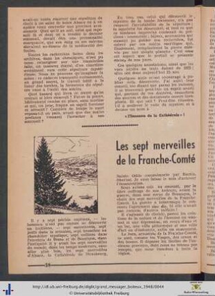 Les sept merveilles de la Franche-Comté.