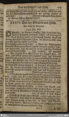 XXXVI. Von der Ewigkeit und Hölle