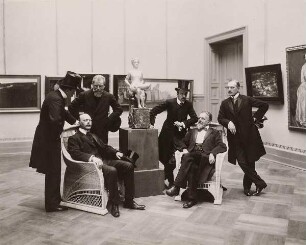 Eröffnung der Künstlerbundausstellung im Großherzoglichen Museum in Weimar, am 1.6.1906