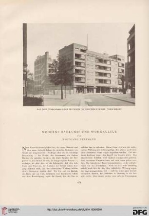 Moderne Baukunst und Wohnkultur