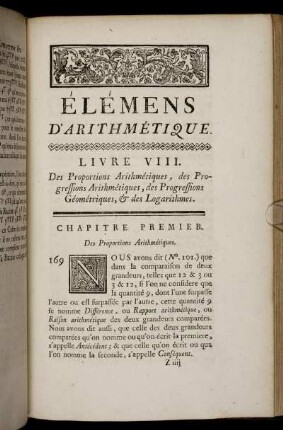 Livre VIII. - IX. De Proportions et Progressions Arithmétiques.