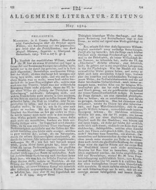 Märtens, C. A. A.: Eleutheros oder Untersuchungen über die Freiheit unseres Willens, mit Anwendung auf den gegenwärtigen Streit über die Prädestination. Magdeburg: Creutz 1823