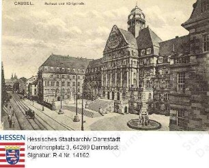 Kassel, Rathaus und Königstraße