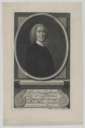 Bildnis des Nicolaus Ludovicus de Zinzendorff et Pottendorff
