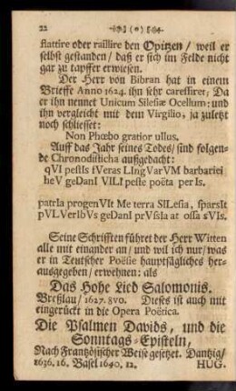 Seine Schrifften führet der Herr Witten alle mit einender an ...