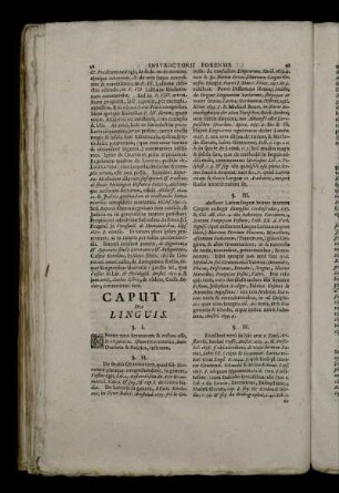 Caput I. De Linguis.