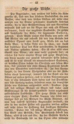 Die große Wüste