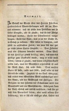 Briefe über die Wunderheilungen des Fürsten Alexander von Hohenlohe