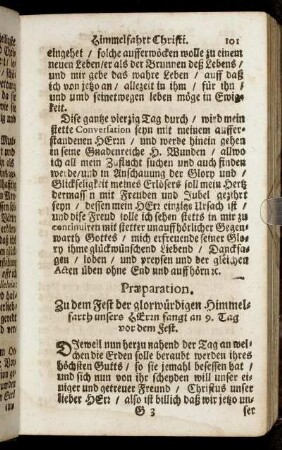 [ Am Fest der Himmelfahrt Jesu Christi.]