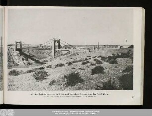 47. Straßenbrücke (vorn) und Eisenbahnbrücke (dahinter) über das Oued Ykem.
