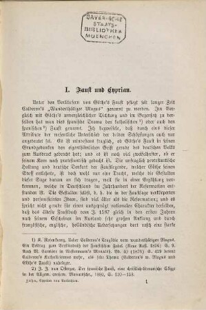 Cyprian von Antiochien und die deutsche Faustsage