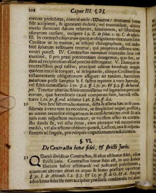 §. VI. De Contractu bonæ fidei, & stricti Juris.